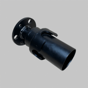 Overgang fra Ø150mm til JSØ114/76 åben jordskrue